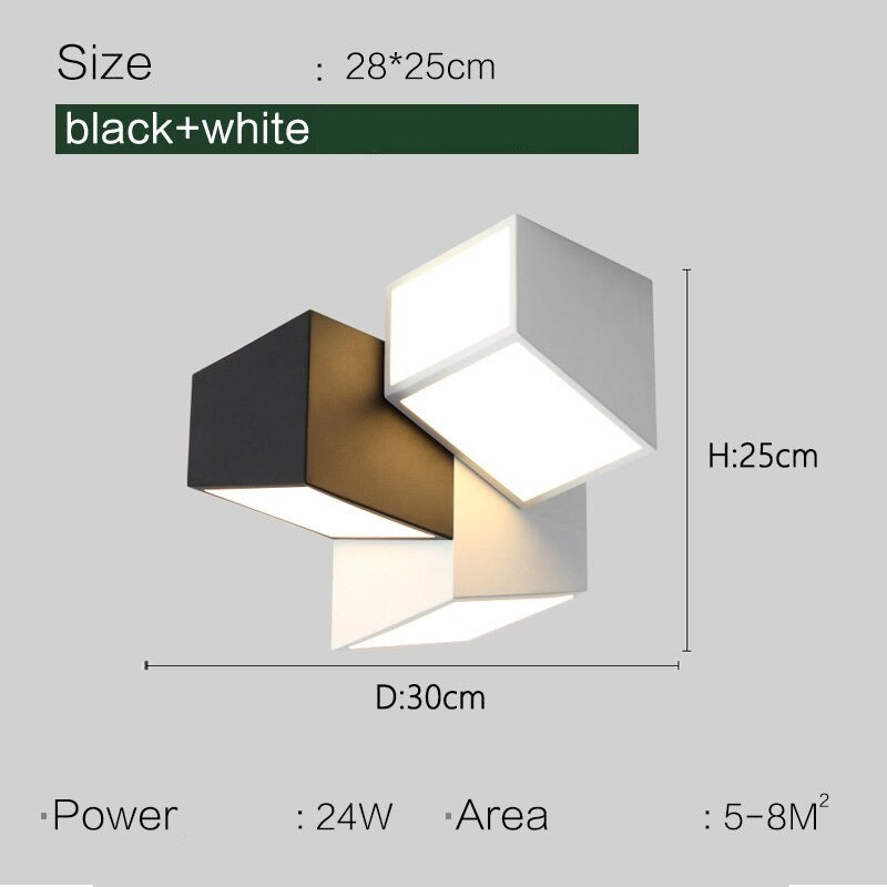 Geometric Ceiling Light for Bedroom-ChandeliersDecor