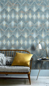 Geometric Cone Pattern Wallpaper Mural-ChandeliersDecor.com
