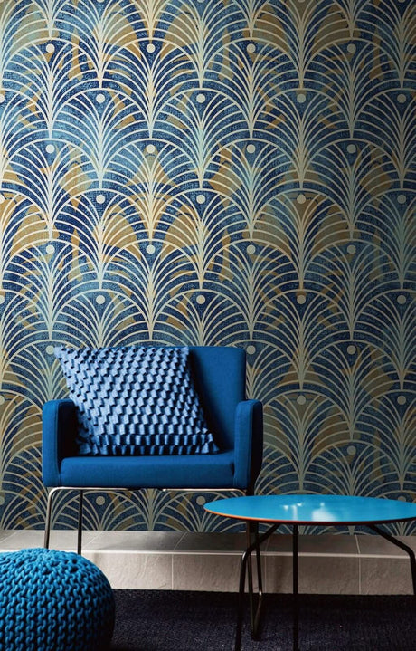 Geometric Dee Pattern Wallpaper Mural-ChandeliersDecor.com