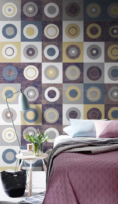Geometric Dots Wallpaper Mural-ChandeliersDecor.com