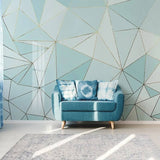 Geometric Golden Lines Wallpaper for Home Wall Decor-ChandeliersDecor.com