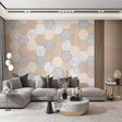 Geometric Hexagon Wallpaper for Home Wall Decor-ChandeliersDecor.com