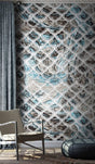 Geometric Ocean Blues Wallpaper Mural-ChandeliersDecor.com
