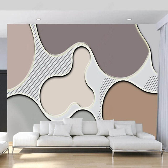 Geometric Shapes Wallpaper for Home Wall Decor-ChandeliersDecor.com