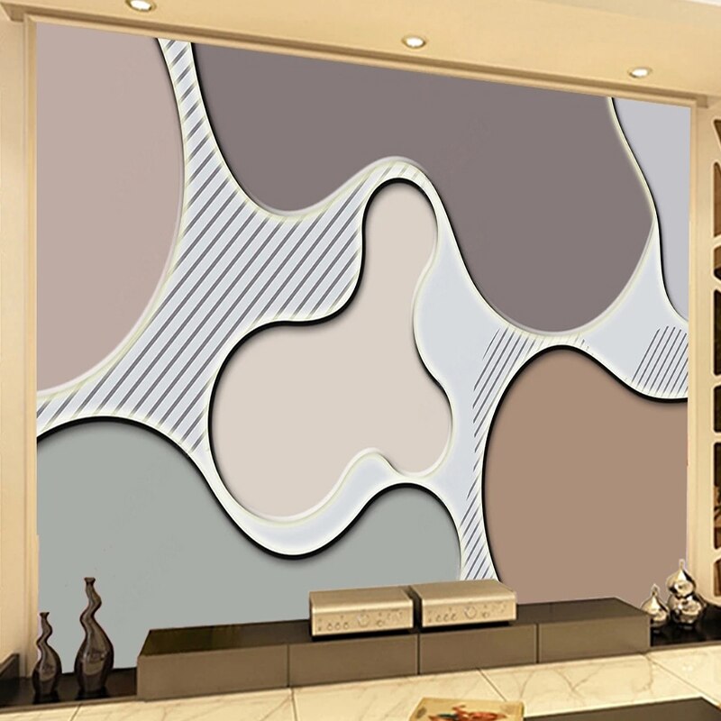 Fond d'écran de formes géométriques pour la décoration murale à la maison