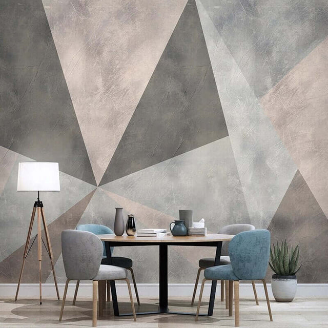 Geometric Shapes Wallpaper Mural: Transform Your Space-ChandeliersDecor.com