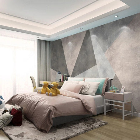 Geometric Shapes Wallpaper Mural: Transform Your Space-ChandeliersDecor