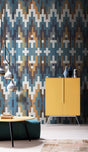 Geometric Tetris Wallpaper Mural-ChandeliersDecor.com