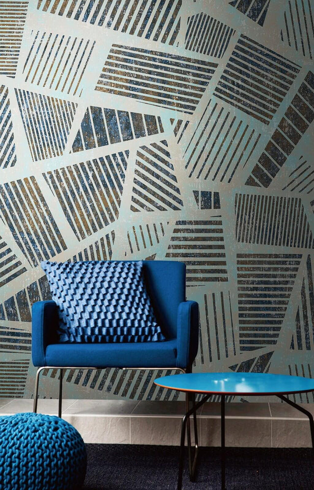 Geometric Triangular Bliss Wallpaper Mural-ChandeliersDecor.com