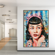 Fashion Girl Pop Art Canvas Wall Art