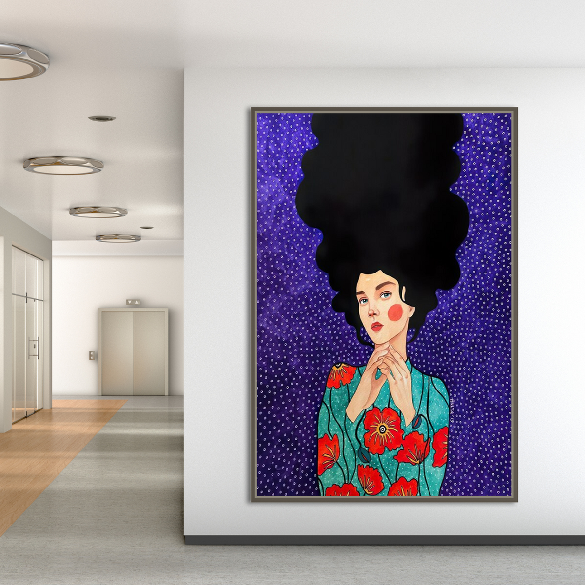 Girl Hair Flower Wall Art: Vibrant and Beautiful Designs
