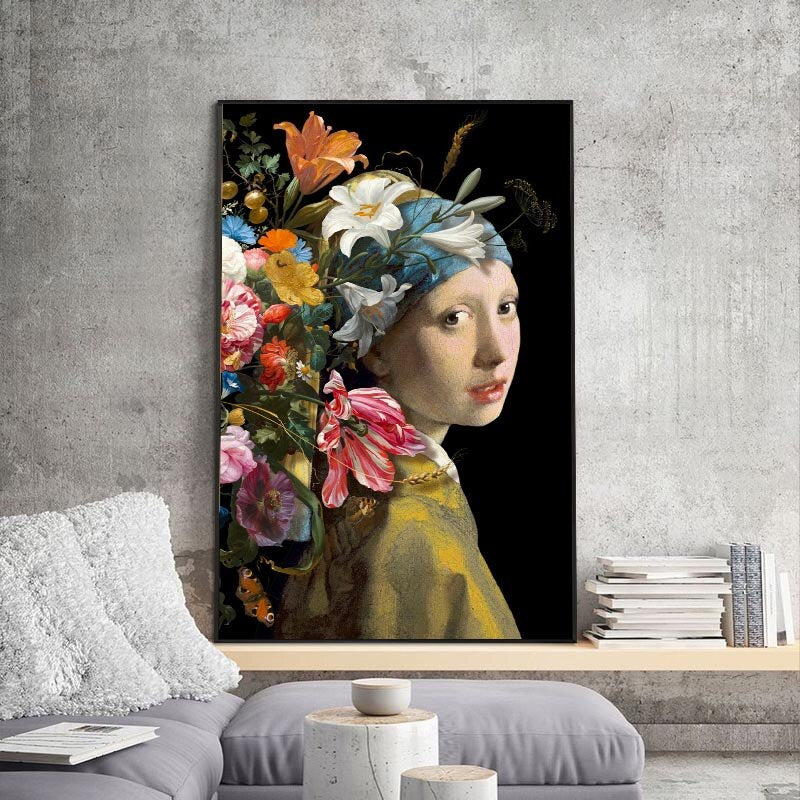 Girl With The Pearl Canvas Wall Art-ChandeliersDecor