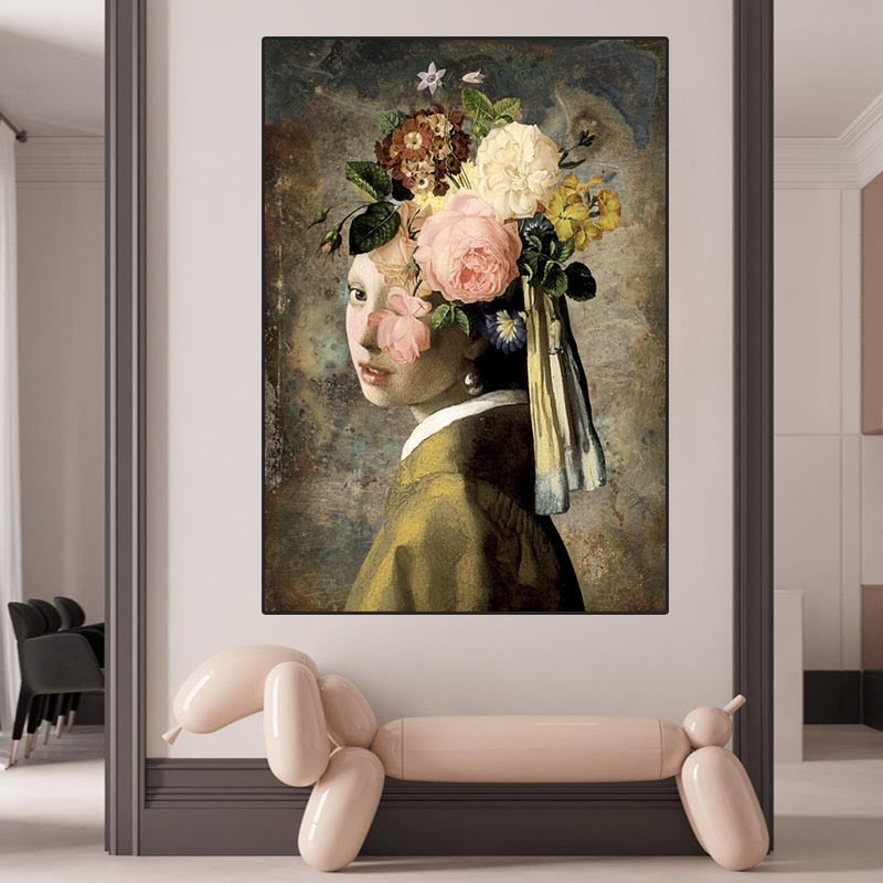 Girl With The Pearl Canvas Wall Art-ChandeliersDecor