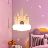 Girls Room Creative Castle Pendant Lamp Chandelier-ChandeliersDecor