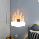 Girls Room Creative Castle Pendant Lamp Chandelier-ChandeliersDecor