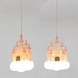 Girls Room Creative Castle Pendant Lamp Chandelier-ChandeliersDecor