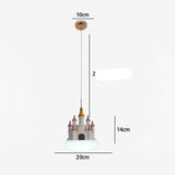 Girls Room Creative Castle Pendant Lamp Chandelier-ChandeliersDecor