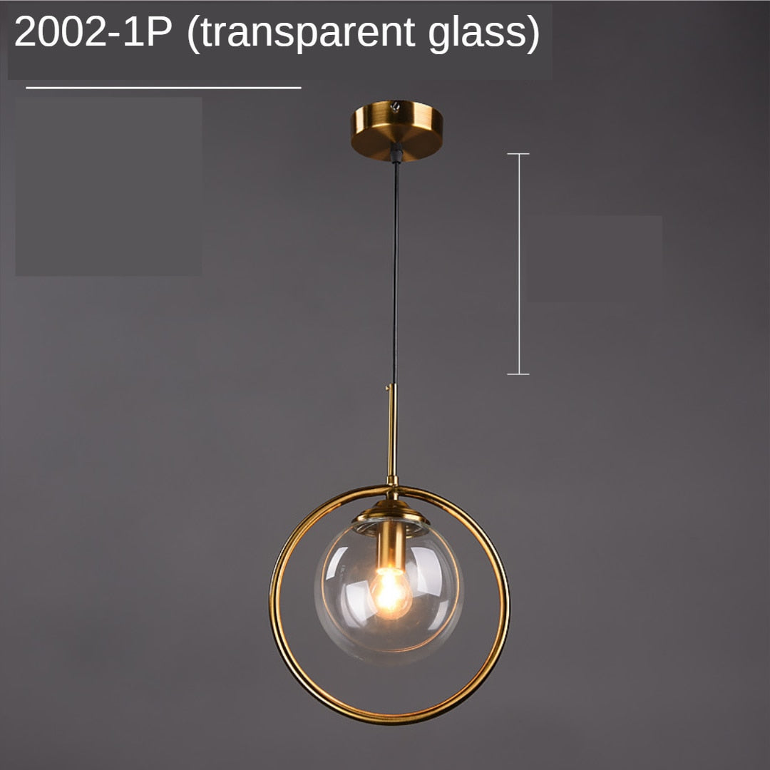 Glass Ball Chandelier: Elegant Pendant Lamp Light-ChandeliersDecor