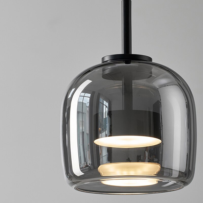 Glass LED Pendant Hanging Lamp For Dining Room