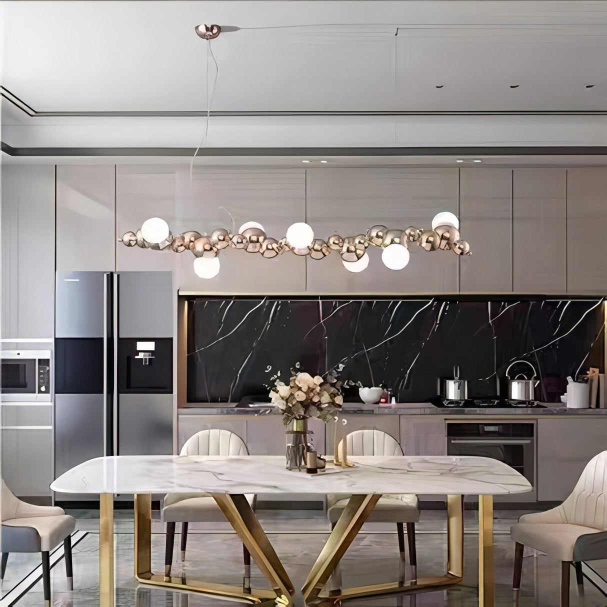 Globes Lustre Chandelier: Elegant and Radiant Lighting-ChandeliersDecor