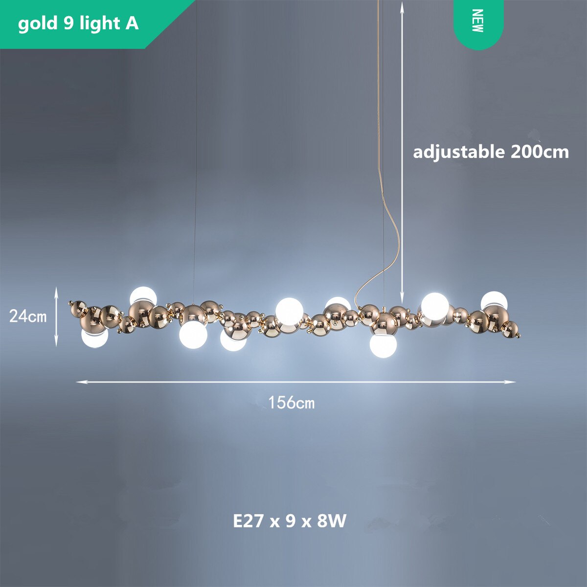 Globes Lustre Chandelier: Elegant and Radiant Lighting-ChandeliersDecor