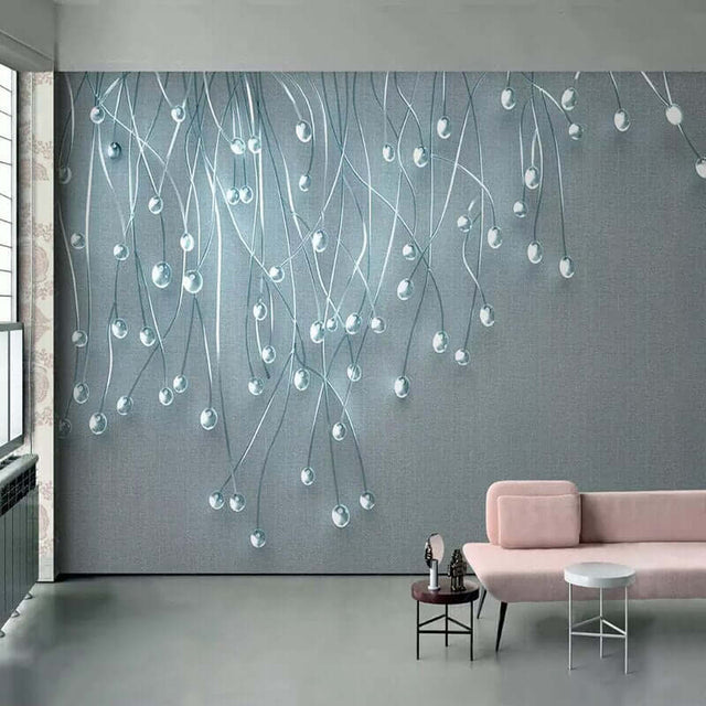 Glow Particles Wallpaper Mural: Elevate Your Décor-ChandeliersDecor.com