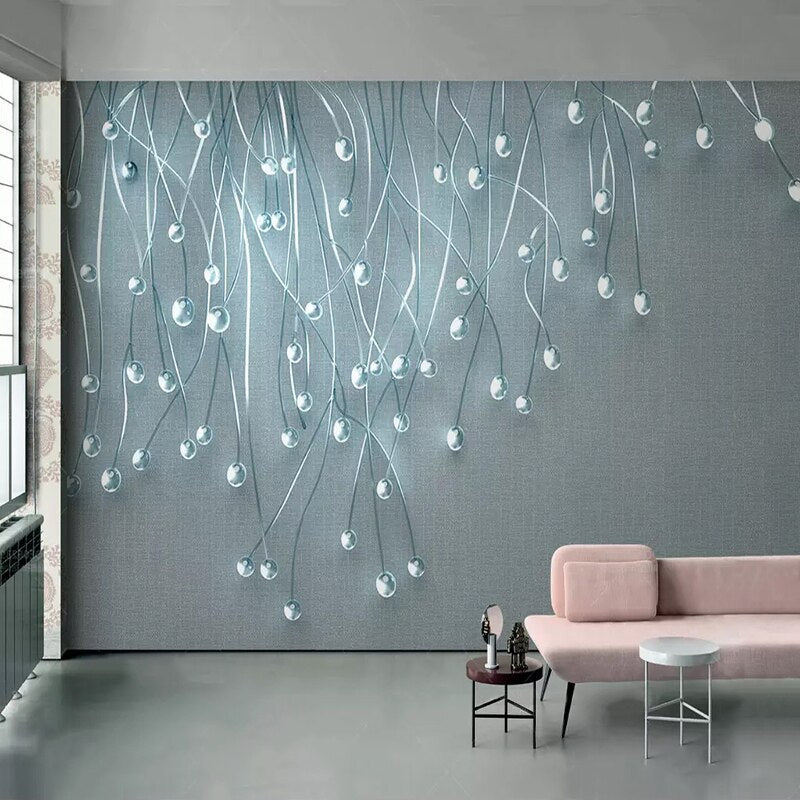 Glow Particles Wallpaper Mural: Elevate Your Décor-ChandeliersDecor