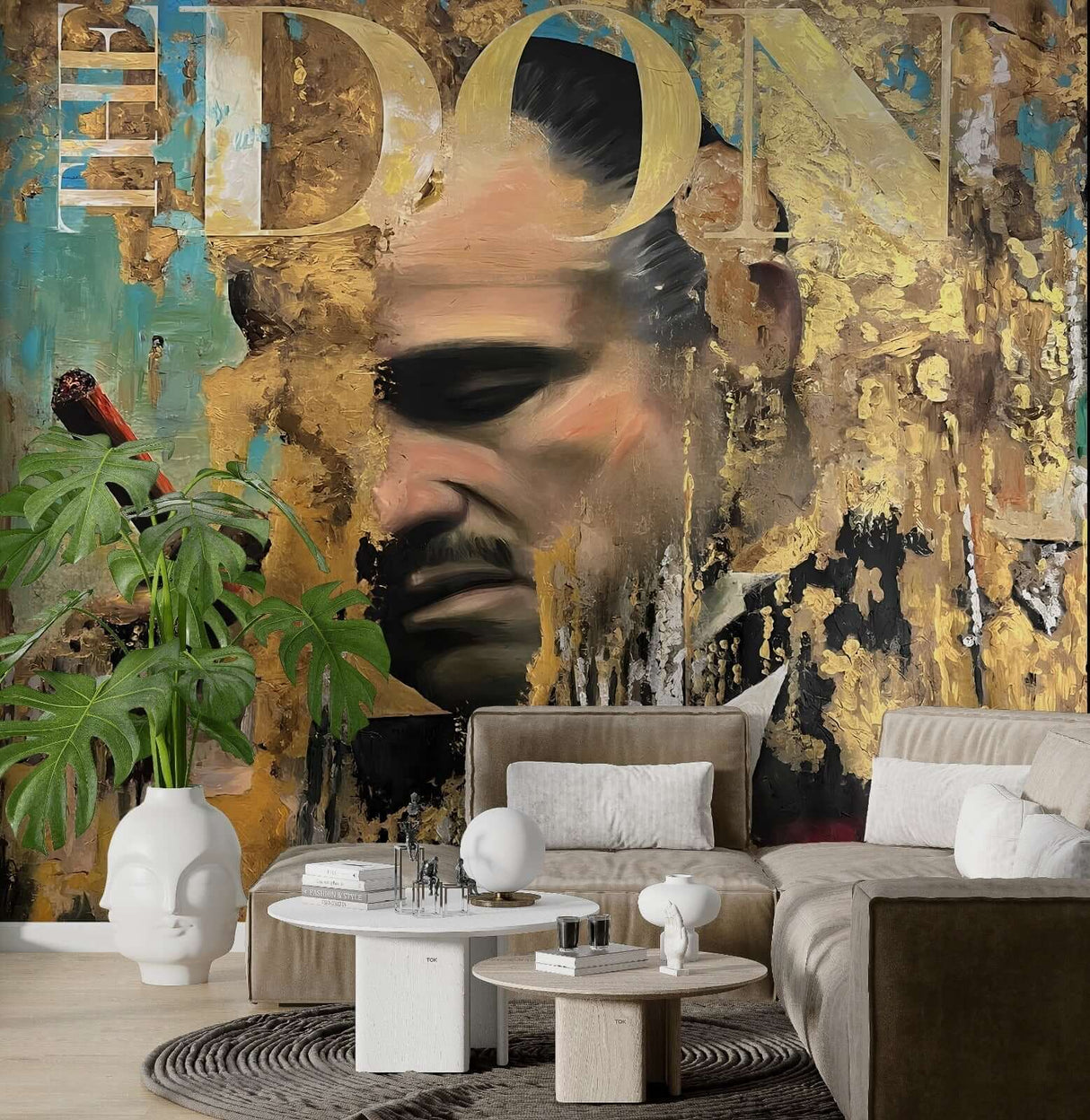 Godfather Iconic Movie Wallpaper Mural – Wall Decor-ChandeliersDecor.com