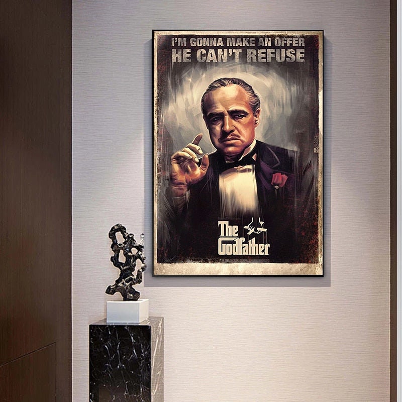 Godfather Poster - Classic Movie Memorabilia Limited Edition Wall Art-ChandeliersDecor