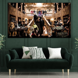 Godfather Scarface Character Canvas Wall Art