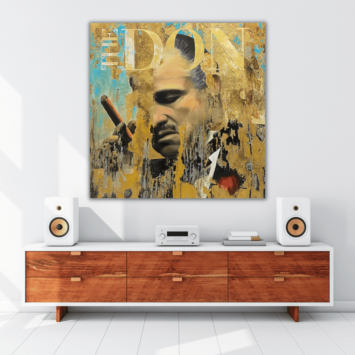 Godfather The Don Canvas Wall Art-ChandeliersDecor