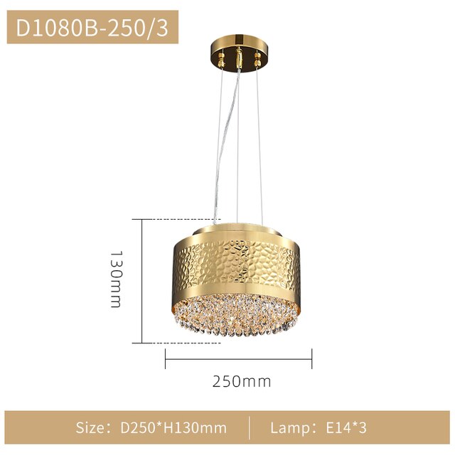 Gold Crystal Chandelier - Elegant Lighting Solution-ChandeliersDecor
