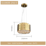 Gold Crystal Chandelier - Elegant Lighting Solution-ChandeliersDecor