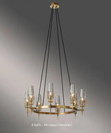 Golden Radiance Modern Glass Ceiling Chandelier-ChandeliersDecor