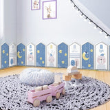 Goodnight Stars Kids Wall Padded Safety Cushions-ChandeliersDecor