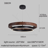 Grace LED Chandelier - Double Circular Chandelier-ChandeliersDecor