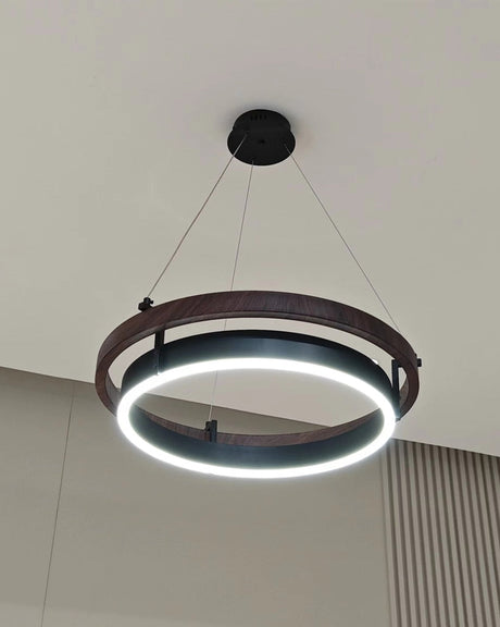 Grace LED Chandelier - Double Circular Chandelier-ChandeliersDecor