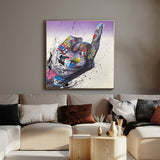 Graffiti Art Modern Fist Inspirational Canvas Wall Art-ChandeliersDecor