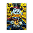 Graffiti Disney Scrooge Mcduck Canvas Painting Poster