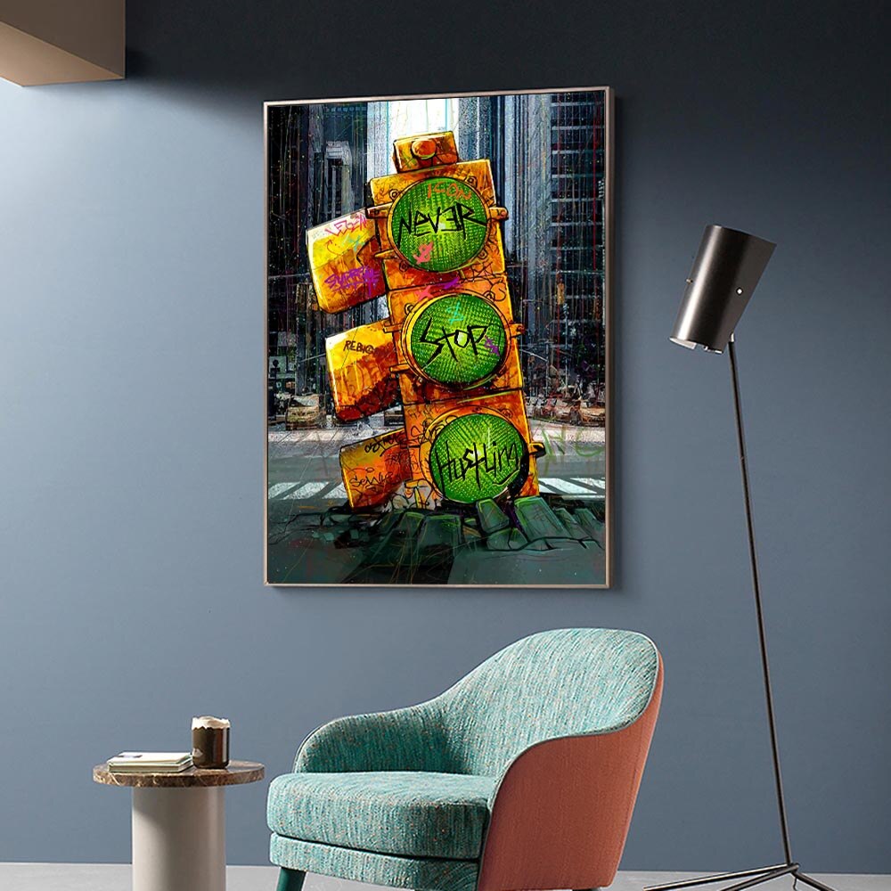 Graffiti Pop Art Famous Scientist Canvas Wall Art-ChandeliersDecor