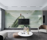 Green Hill Wallpaper Murals: Revitalize Your Space-ChandeliersDecor