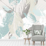 Green Shade Leaves Wallpaper for Home Wall Decor-ChandeliersDecor