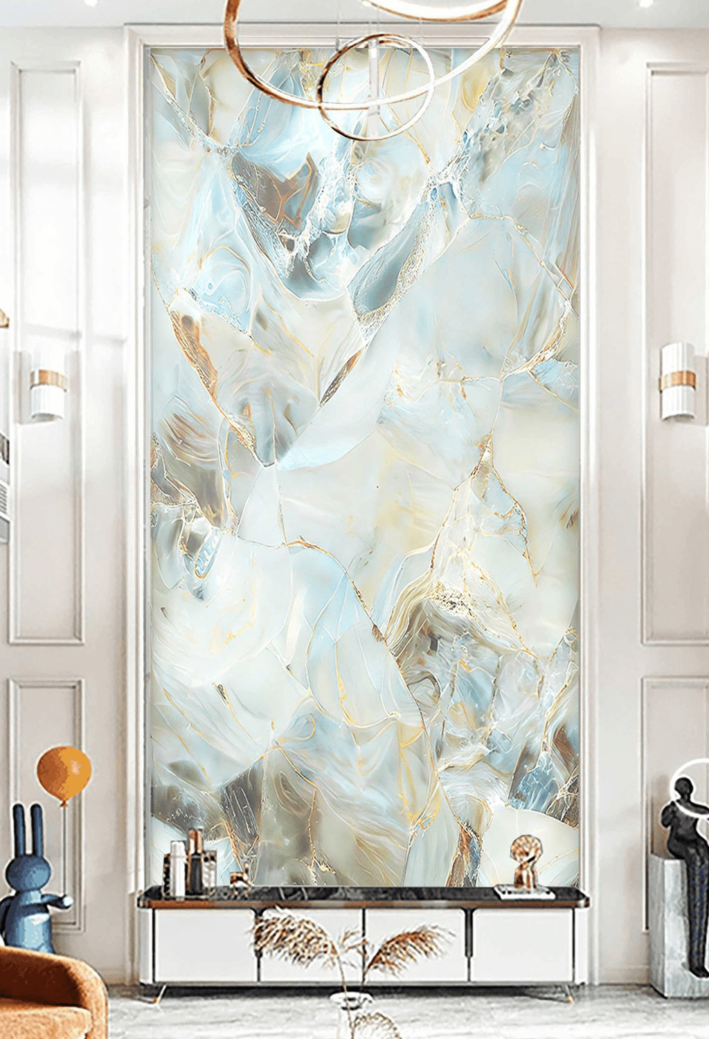 Green Stone Design - Marble Wallpaper Murals-ChandeliersDecor.com