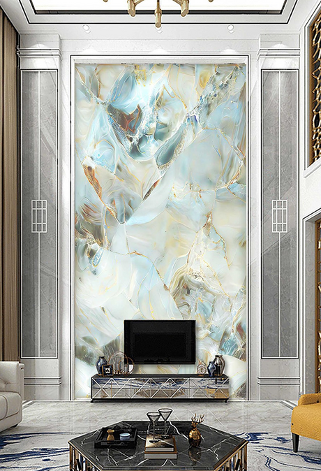 Green Stone Design - Marble Wallpaper Murals-ChandeliersDecor