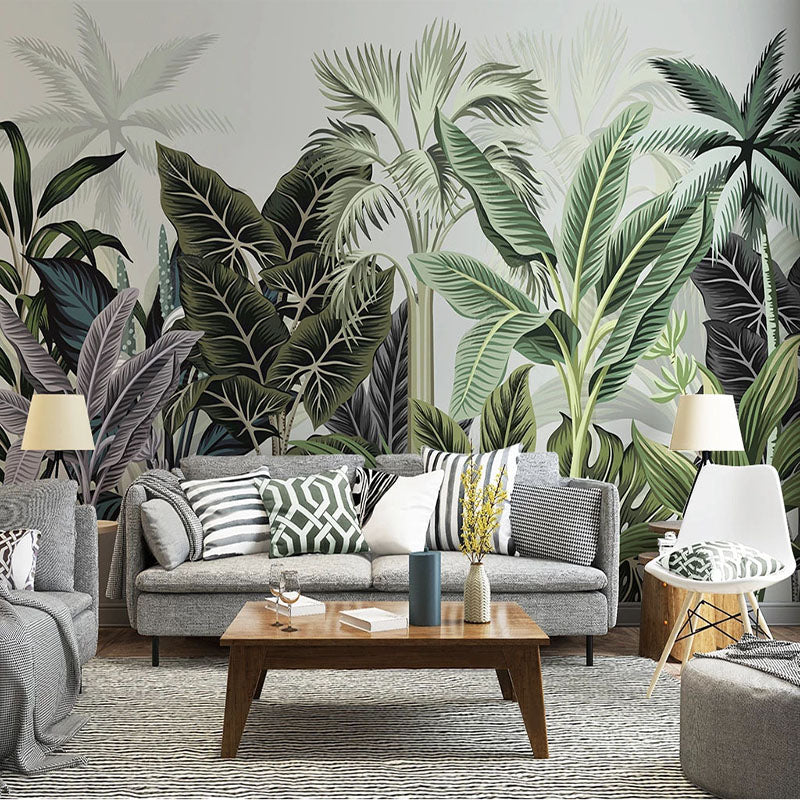 Green Trees Wallpaper: Refreshing Nature-Inspired Décor-ChandeliersDecor