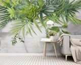 Greenery Wallpaper Mural: Effortless Nature-Inspired Beauty-ChandeliersDecor