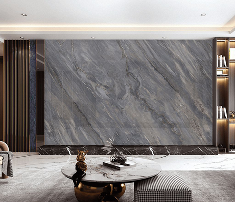 Grey Fog Stone Design - Marble Wallpaper Murals-ChandeliersDecor