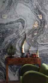 Grey Marble Bliss Wallpaper Mural-ChandeliersDecor.com