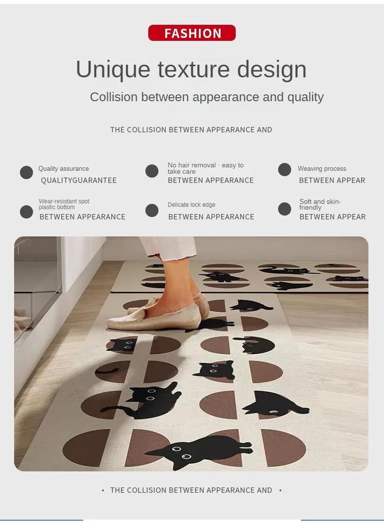 Designer-Teppich mit kreisförmigem Muster für den Flur: Werten Sie Ihren Eingangsbereich mit Stil auf