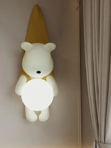 Lampe murale suspendue en forme d'ours pour chambre d'enfant